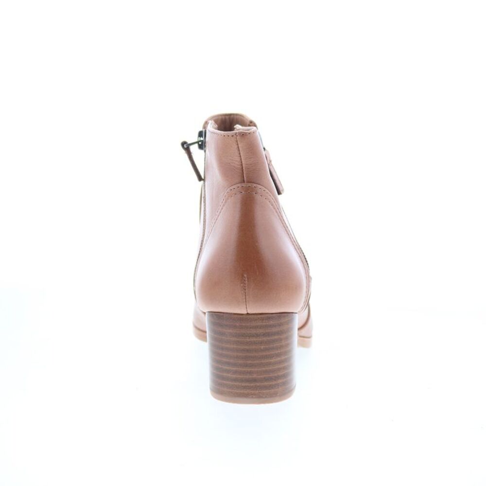 Johnston & Murphy Womens Trista Double-Zip Bootie Brown Boots (NWT) - Picture 4 of 4